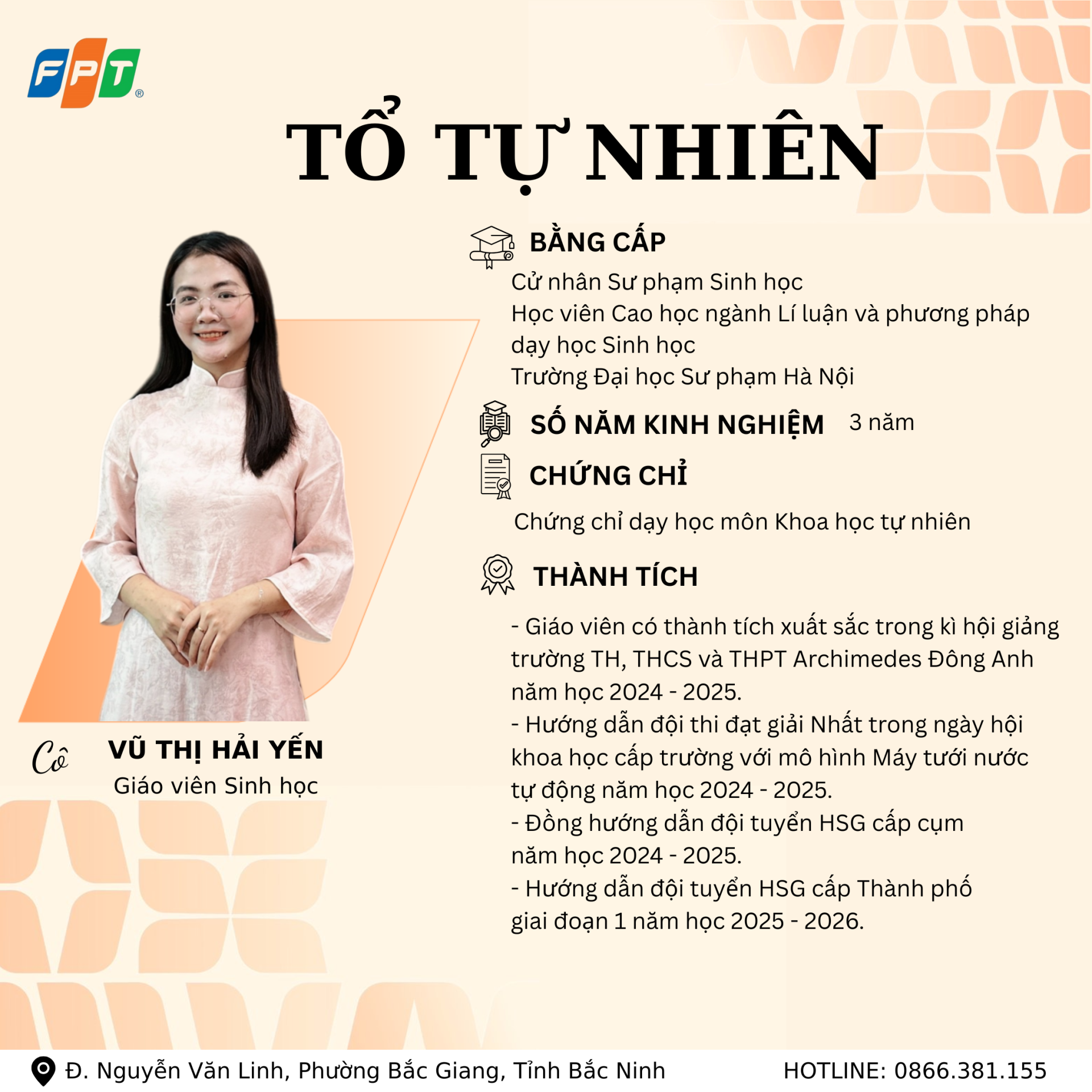THẮP SÁNG TƯ DUY – KHƠI MỞ TRI THỨC CÙNG ĐỘI NGŨ GIÁO VIÊN TỔ TỰ NHIÊN FPT SCHOOL BẮC GIANG