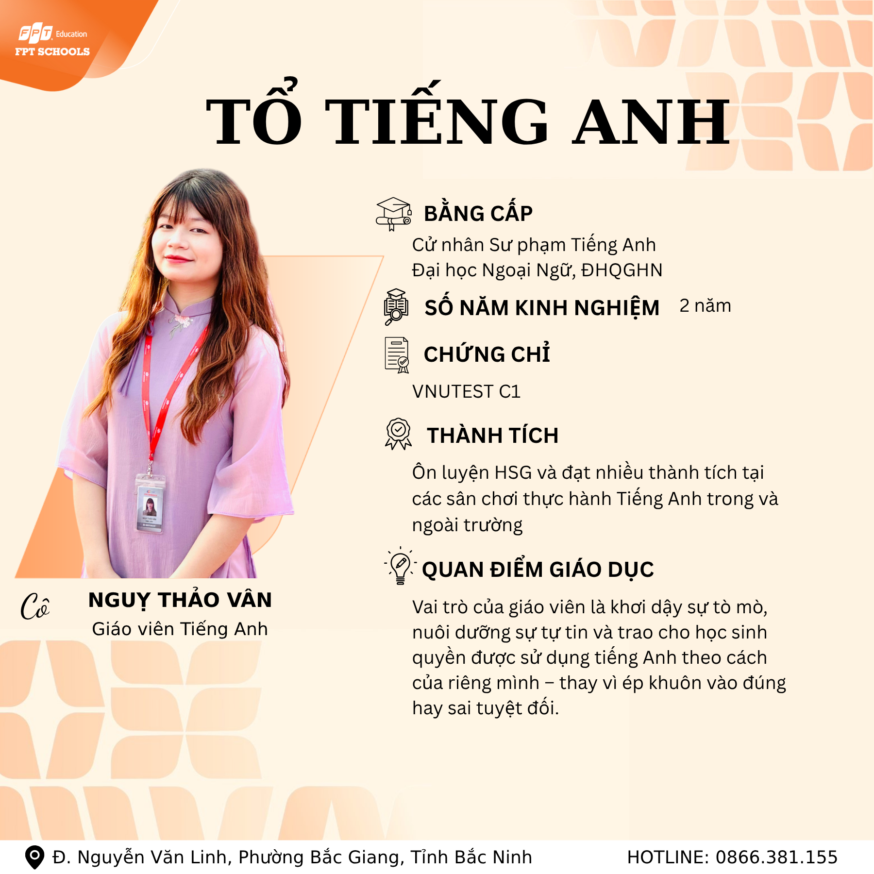 TRAU DỒI NGÔN NGỮ – KIẾN TẠO CÔNG DÂN TOÀN CẦU CÙNG ĐỘI NGŨ GIÁO VIÊN TIẾNG ANH FPT SCHOOL BẮC GIANG