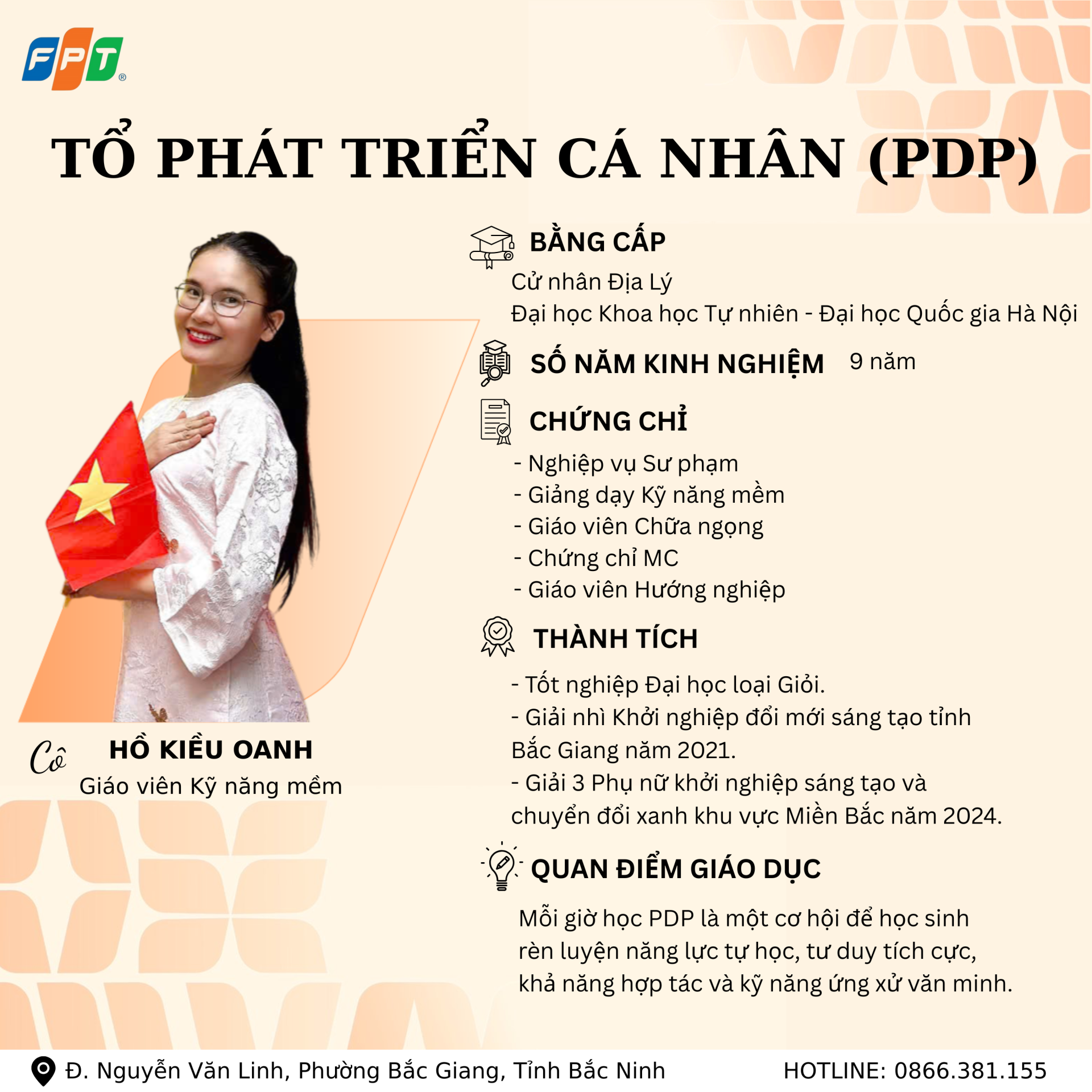 PHÁT TRIỂN BẢN LĨNH – NUÔI DƯỠNG NHÂN CÁCH CÙNG ĐỘI NGŨ GIÁO VIÊN PDP FPT SCHOOL BẮC GIANG
