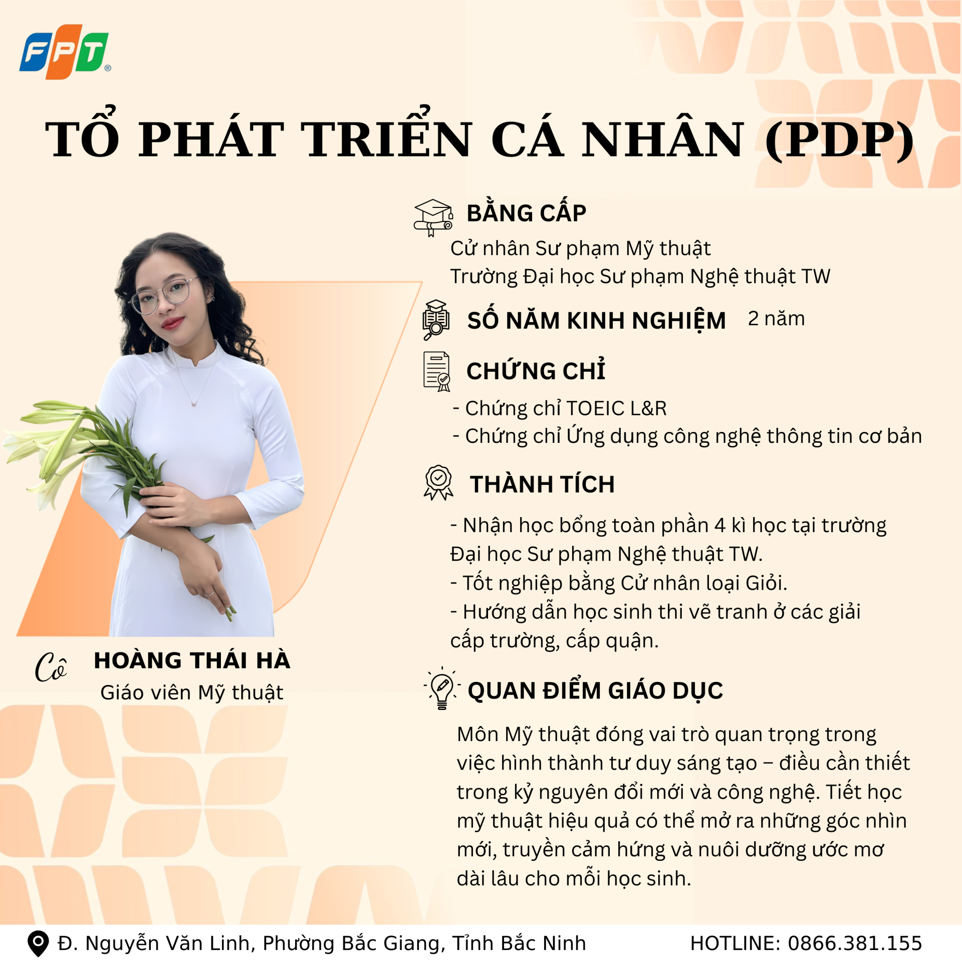 PHÁT TRIỂN BẢN LĨNH – NUÔI DƯỠNG NHÂN CÁCH CÙNG ĐỘI NGŨ GIÁO VIÊN PDP FPT SCHOOL BẮC GIANG