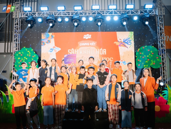 TRẢI NGHIỆM SÂN KHẤU HÓA VĂN HỌC ĐẦY CẢM XÚC TẠI FPT SCHOOL BẮC GIANG - KHI CÁC CON ĐƯỢC SỐNG TRONG NHỮNG TRANG SÁCH