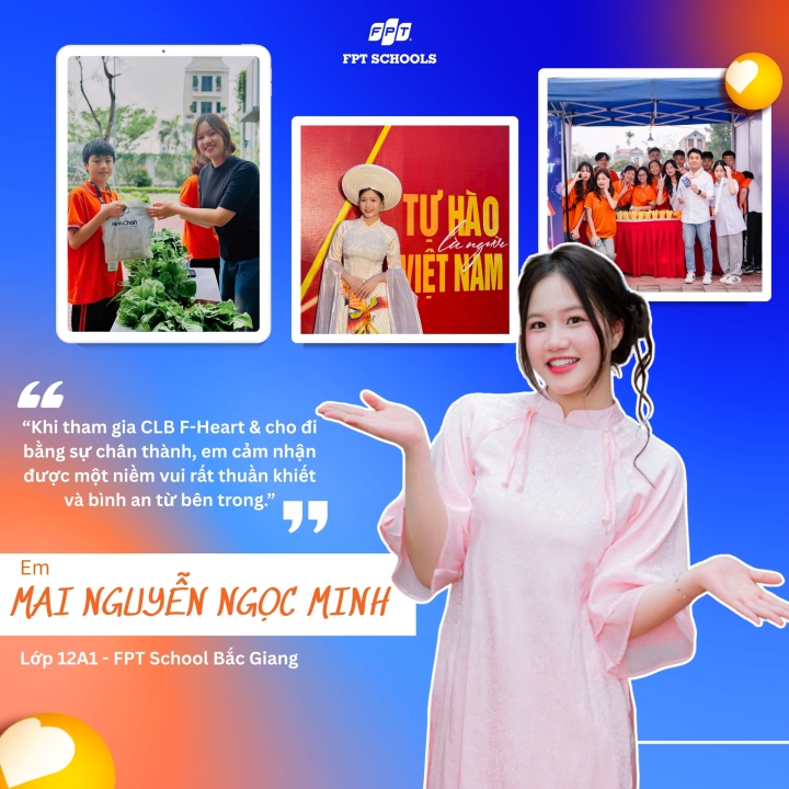MAI NGUYỄN NGỌC MINH - DẤU ẤN TUỔI 18 VỚI HÀNH TRÌNH TRƯỞNG THÀNH VÀ CHO ĐI TẠI FPT SCHOOL BẮC GIANG