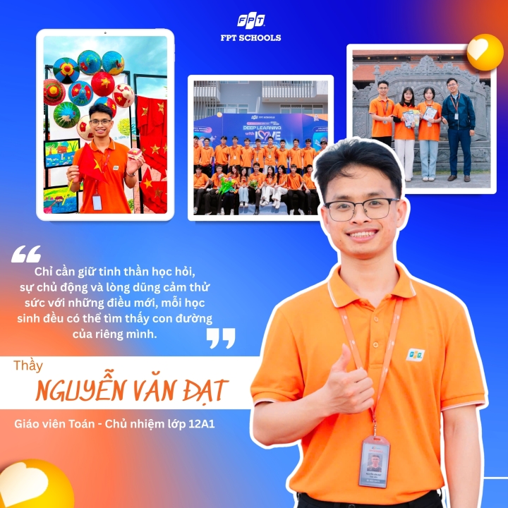 THẦY NGUYỄN VĂN ĐẠT – GVCN 12A1: NGƯỜI “GIỮ LỬA” NHIỆT HUYẾT CHO HÀNH TRÌNH TRƯỞNG THÀNH CỦA KHOÁ 12 ĐẦU TIÊN