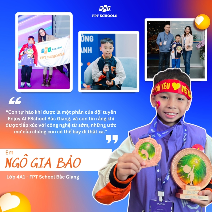 NGÔ GIA BẢO (4A1) – CẬU HỌC TRÒ NHỎ VỚI “SKYLINE ADVENTURES” BAY RA THẾ GIỚI