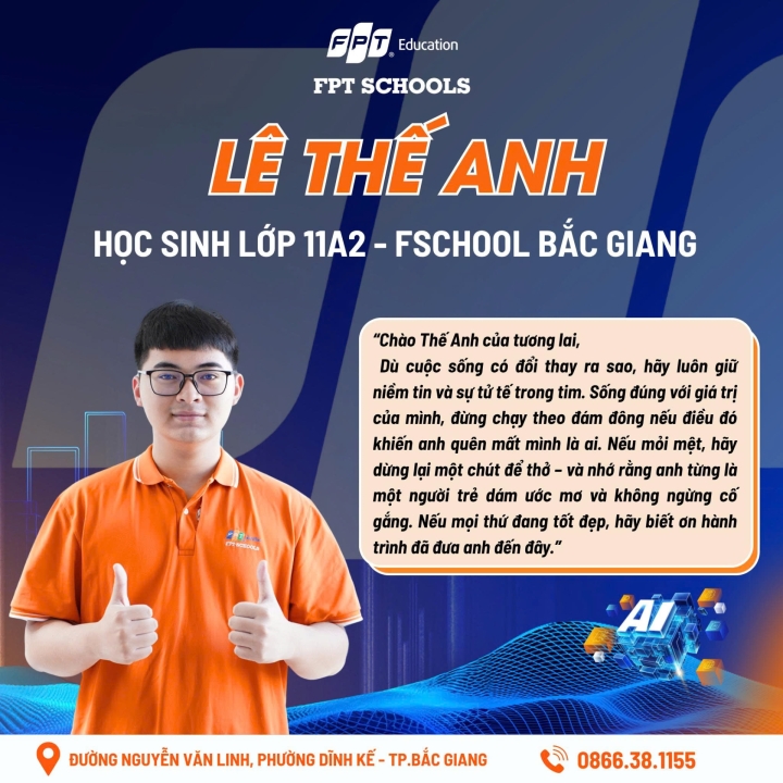 Lê Thế Anh – Hành trình trưởng thành cùng Trường F