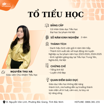 GIEO YÊU THƯƠNG – DẪN BƯỚC TUỔI THƠ CÙNG ĐỘI NGŨ GIÁO VIÊN TIỂU HỌC FPT SCHOOL BẮC GIANG