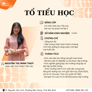 GIEO YÊU THƯƠNG – DẪN BƯỚC TUỔI THƠ CÙNG ĐỘI NGŨ GIÁO VIÊN TIỂU HỌC FPT SCHOOL BẮC GIANG