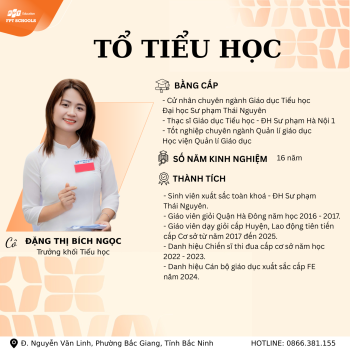 GIEO YÊU THƯƠNG – DẪN BƯỚC TUỔI THƠ CÙNG ĐỘI NGŨ GIÁO VIÊN TIỂU HỌC FPT SCHOOL BẮC GIANG