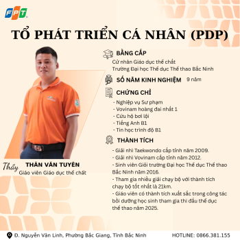 PHÁT TRIỂN BẢN LĨNH – NUÔI DƯỠNG NHÂN CÁCH CÙNG ĐỘI NGŨ GIÁO VIÊN PDP FPT SCHOOL BẮC GIANG