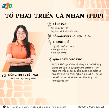 PHÁT TRIỂN BẢN LĨNH – NUÔI DƯỠNG NHÂN CÁCH CÙNG ĐỘI NGŨ GIÁO VIÊN PDP FPT SCHOOL BẮC GIANG
