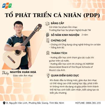 PHÁT TRIỂN BẢN LĨNH – NUÔI DƯỠNG NHÂN CÁCH CÙNG ĐỘI NGŨ GIÁO VIÊN PDP FPT SCHOOL BẮC GIANG