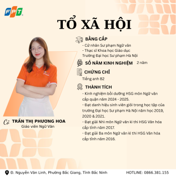 KẾT NỐI TRI THỨC – NUÔI DƯỠNG TÂM HỒN CÙNG ĐỘI NGŨ GIÁO VIÊN TỔ XÃ HỘI FPT SCHOOL BẮC GIANG 