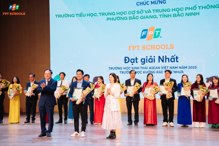 FPT SCHOOL BẮC GIANG ĐẠT GIẢI NHẤT KHỐI THPT GIẢI THƯỞNG TRƯỜNG HỌC SINH THÁI ASEAN VIỆT NAM 2025