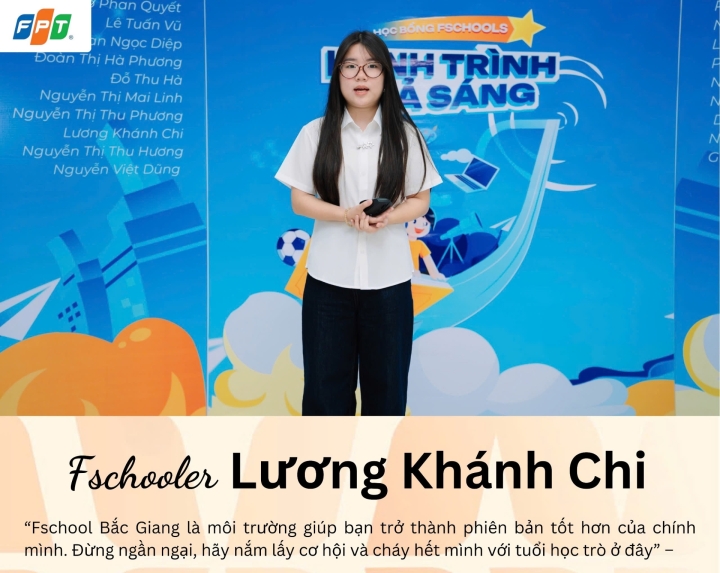 LƯƠNG KHÁNH CHI - TÂN BINH LỚP 10A3 VÀ HÀNH TRÌNH KHÁM PHÁ MÔI TRƯỜNG TẠI FSCHOOL BẮC GIANG