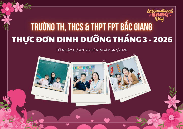 THỰC ĐƠN DINH DƯỠNG THÁNG 03/2026